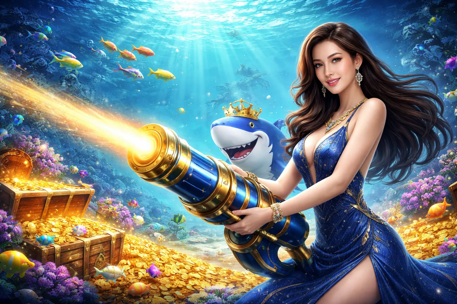 Game thủ đang đăng nhập vào sảnh bắn cá đổi thưởng trực tuyến